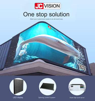 JCVISION Op maat gemaakte 3D-naakte-oog buiten LED-videowandreclame voor winkelcentra